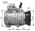 FC1328 A/C Compressor 0K2FX61450 OK2FX61450 KIA CARENS I 2002-
